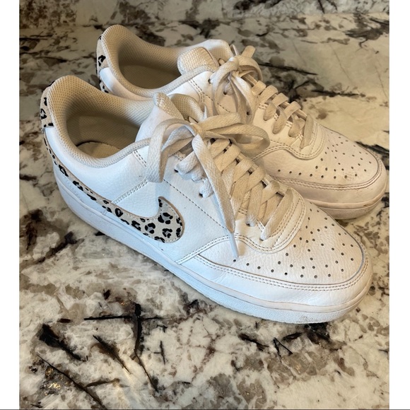 Nike Shoes - Nike Court Vision Low- Leopard Print